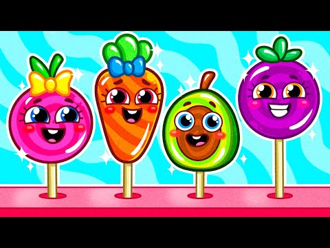 Lollipop Story 🍭 Rainbow Popcorn 🍿🌈 || Voca Voca Stories 🥑