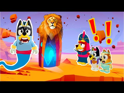 CUENTO ALADINO y la LAMPARA MARAVILLOSA con BLUEY y BINGO