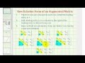 Understanding Augmented Matrices and Row Echelon Form