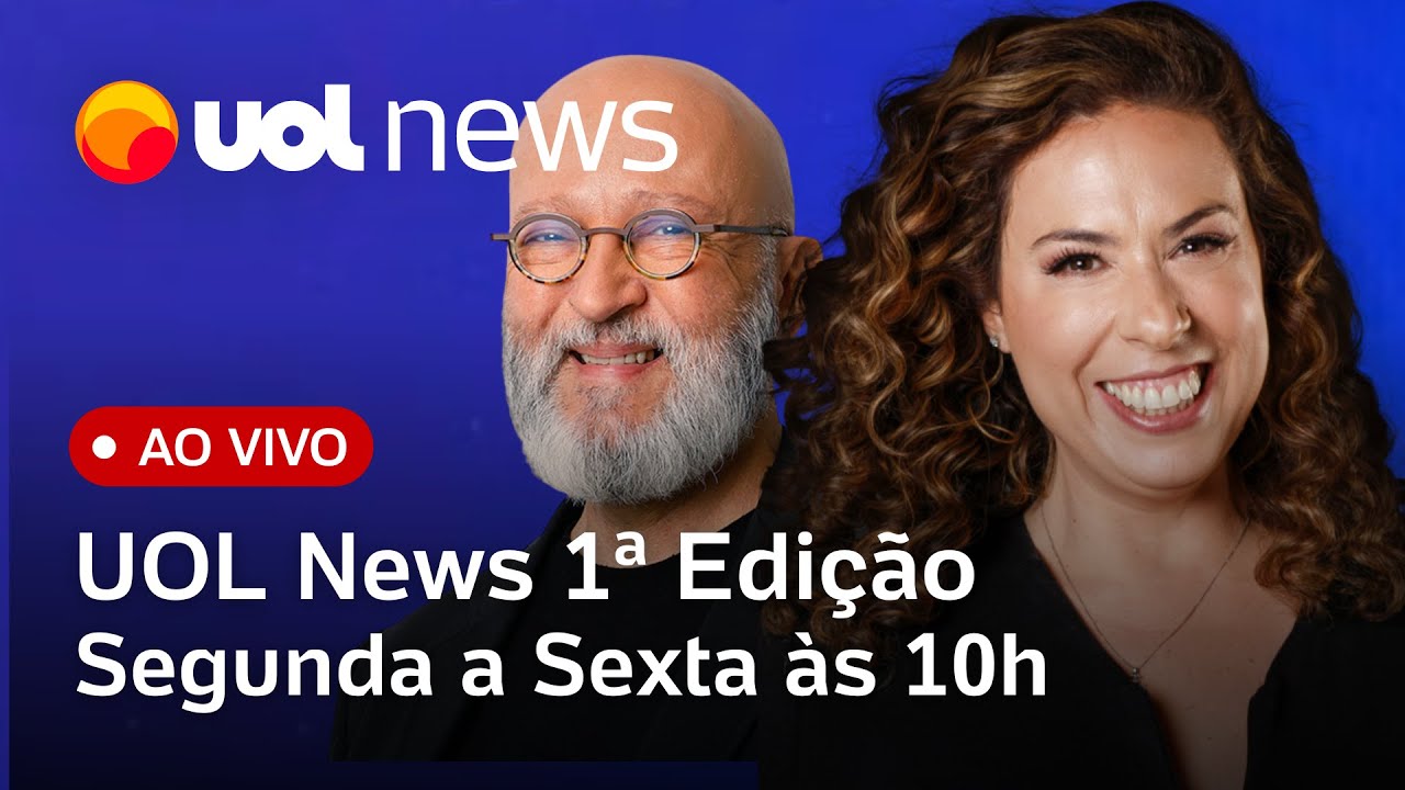 UOL News 1ª Edição ao vivo com Fabíola Cidral | Programa Completo | 12 de setembro de 2025
