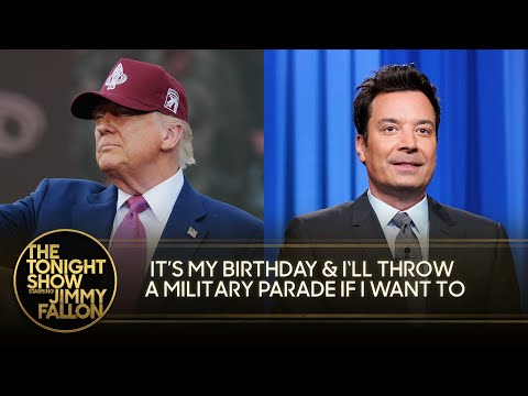 Don't Rain on Trump's Military Birthday Parade, Pope Leo Rocks Chicago White Sox Hat | Tonight Show