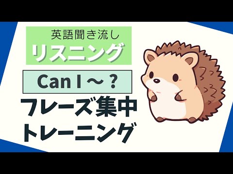 日常英語！「Can I ～?」フレーズ集中トレーニング【リスニング】 使える英会話フレーズ 初級　聞き流し英語