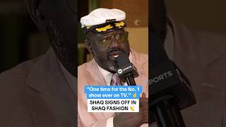 Shaq got the crowd hype one last time on TNT 🙌