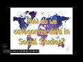 PEGS Categories in Social Studies