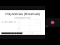 Polynomial Operations and Factoring