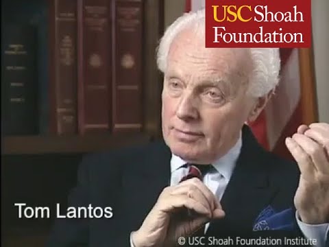Holocaust Survivor and US Congressman Tom Lantos | USC Shoah Foundation