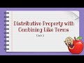 Distributive Property and Simplifying Expressions