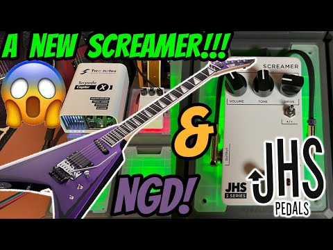 ESP/LTD Alexi RIPPED Guitar & JHS SCREAMER Pedal!  TTK Live Demo & Review!