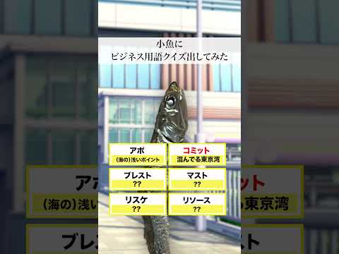 小魚すぎる🤣 #ストリートクイズ #魚 #小魚