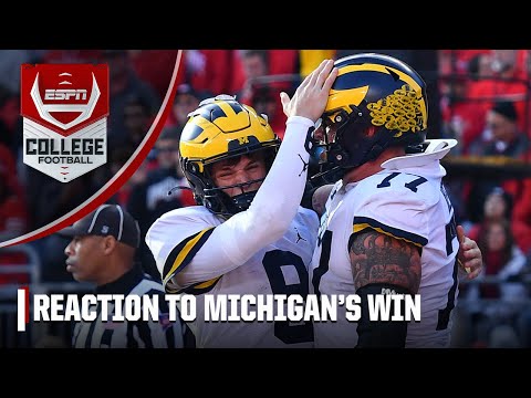Reaction to Michigan’s BIG win over Ohio State | ESPN College Football
