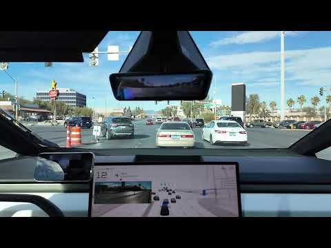 Cybertruck FSD 13.2.2 Live Las Vegas CES