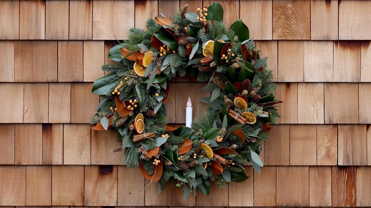 Creating a Festive Wreath with Natural Materials!