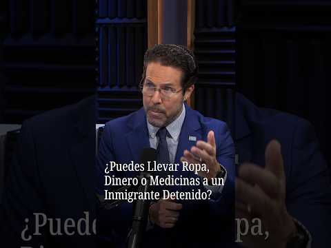 ¿Puedes llevar ropa, dinero o medicinas a un inmigrante detenido?