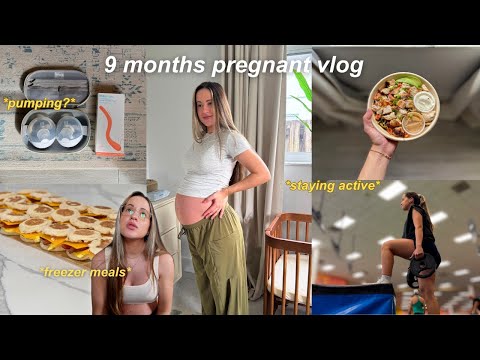 *9 MONTHS PREGNANT* 🤰 my biggest fear, easy postpartum freezer meal, 37 week cervix check, leg day!