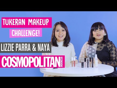 Tukeran Makeup Challenge! Lizzie Para dan Naya Rollover Reaction