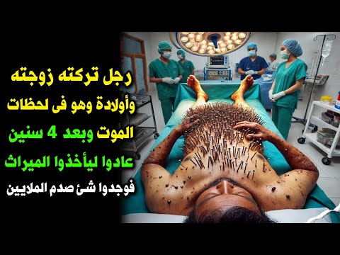 رجل تخلت عنه زوجته واولاده وهو فى لحظات الموت الاخيرة وبعد سنوات عادوا من اجل الميراث فوجدوا شئ صادم