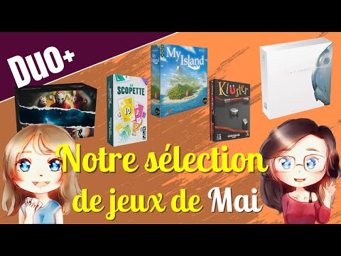 Notre sélection de jeux DUO et + de Mai