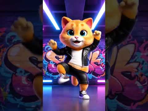 Funny jumping cat ❤️😻❤️📯❤️🌟#catdance2025 #shorts