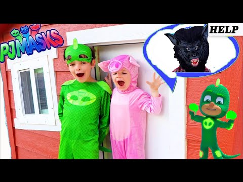 PJ Mask Help the 3 Little Pigs & PJ Masks Meet the Paw Patrol