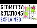 Exploring Geometry Rotations: 90°, 180°, 270°, and 360°