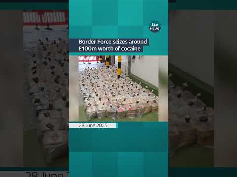 Border Force seizes almost 2.5 tonnes of cocaine from a ship arriving from Panama | ITV News