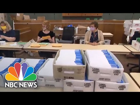 Inside Michigan Polling Clerks’ Operations As Absentee Voting Begins | NBC News NOW