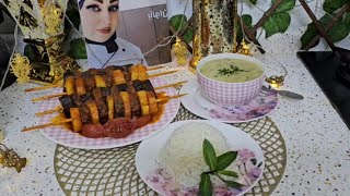 كفتة الباذنجان بالبطاطا مشوية بالفرن + شوربة الخضار بالقشطة بطريقة جدآ سهله.