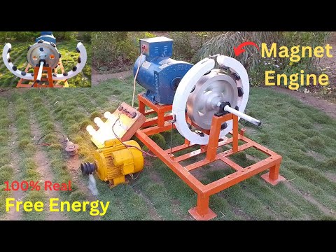 Free Electricity Generator Challenge 24 Hours to Change Your Life Make Magnet Engine For Free Energy