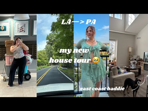 MY NEW HOUSE TOUR!!! LA TO PA! unpacking, our chaotic trip, trying wawa & more