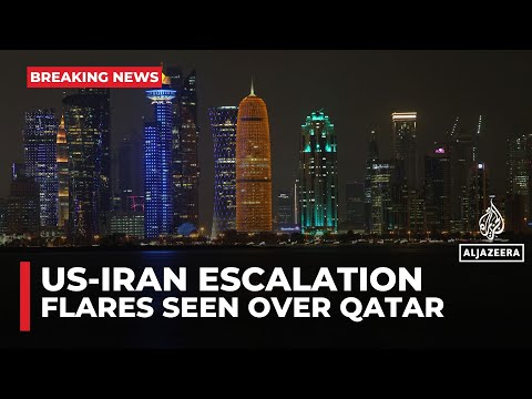 Explosions, flares over Qatar’s capital amid threat of attack on US bases