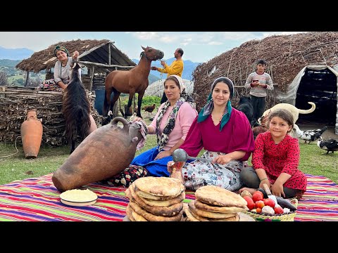 Exploring Iran's Nomadic Lifestyle: Milking Cows And Making Butter On The Grasslands