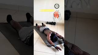 Effective Back Workout At Home 🏡 #workout #back #backday #fyp