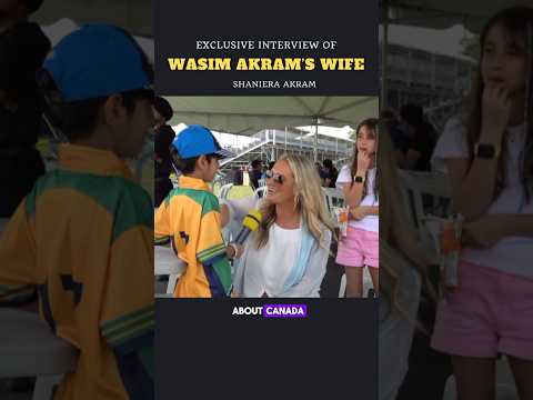 Wasim Akram’s Wife Shaniera Akram’s interview 🥰🏏 #wasimakram #wasimakram #youtubeshorts