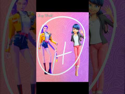 Rumi K-Pop Demon Hunters + Marinette Miraculous #aiart #shorts
