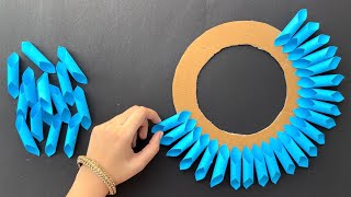 2 Beautiful Flower Wall Hanging / Paper Craft For Home Decoration /Easy flower making with paper DIY