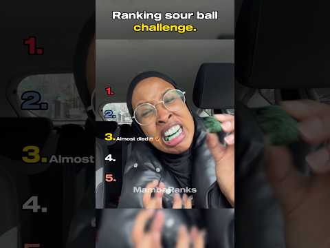 Ranking sour ball challenge