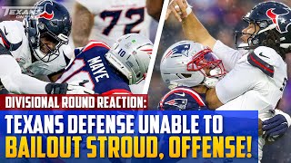 Reaction: Texans defense unable to bail out Stroud, offense