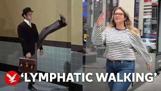 YouTube video thumbnail: We Tested out the 'Lymphatic Walking' Tiktok Trend to see if it Actually Works