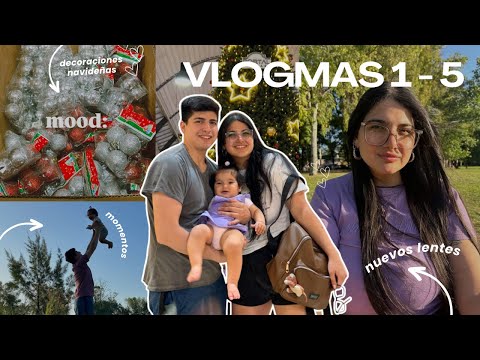 LENTES NUEVOS 🧚🏼 Recorremo negocios navideños  🎄🎅🏻 #Vlogmas del #1 al #5