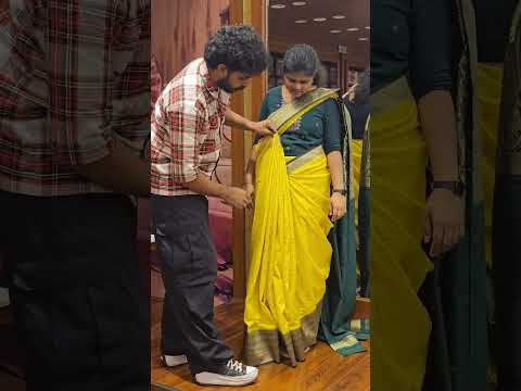 easy saree draping #saree #drapingsaree #sareedrape
