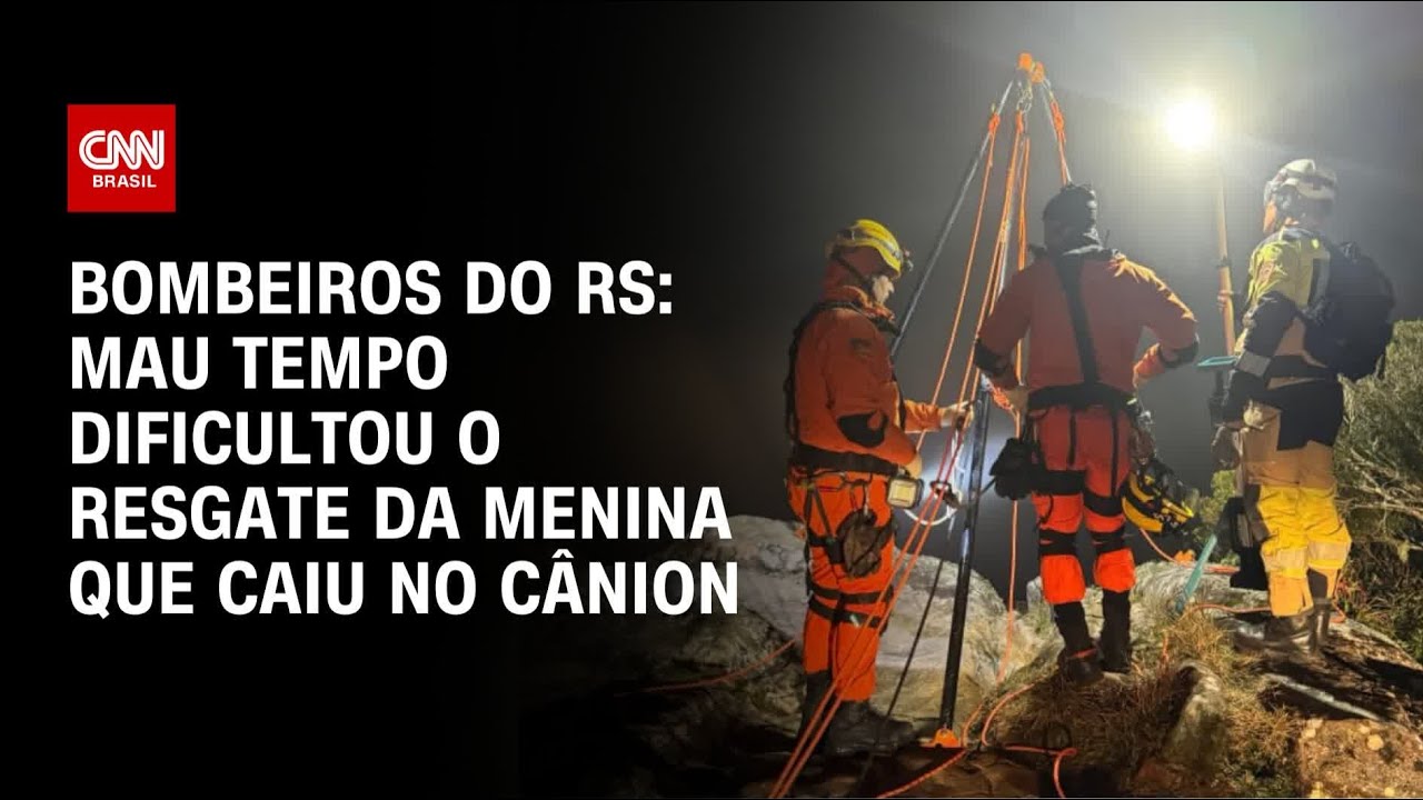 Morte em cânion no RS Mau tempo dificultou o resgate diz Corpo de Bombeiros | CNN 360º
