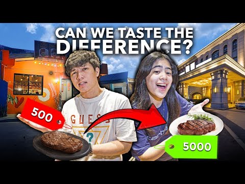 CHEAP vs EXPENSIVE RAMEN + Steak + 250 pesos Feast!
