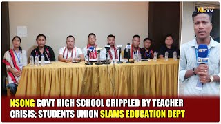 NSONG GOVT HIGH SCHOOL CRIPPLED BY TEACHER CRISIS; STUDENTS UNION SLAMS EDUCATION DEPT