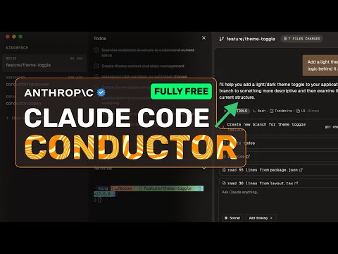 Claude Code Conductor: This CLAUDE CODE CONDUCTOR GUI is INSANELY POWERFUL!