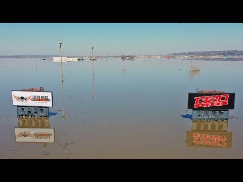Our local track under 10+ Feet of Water!