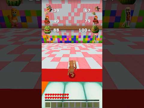 Los Tralaleritos Baby VS Italian Brainrot! Hight Jump in Minecraft! Help TIGRULINI WATERMELINI!