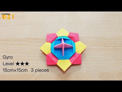  陀螺摺紙 - YouTube