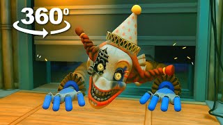 360° VR: Jackie the Clown’s TERRIFYING Jumpscares in FNAF Secret of the Mimic!