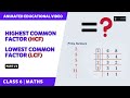 Common Factors, HCF, and LCM Concepts
