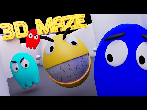 PACMAN vs GHOSTS: Battle in the new 3D maze